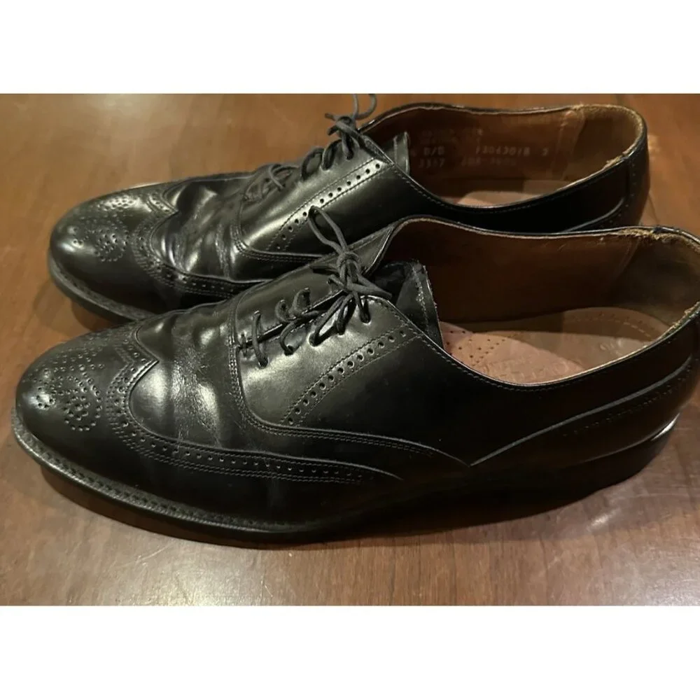 Vintage Stafford’s Brogue Oxford Shoes 10 D USA Made Comfort Plus
